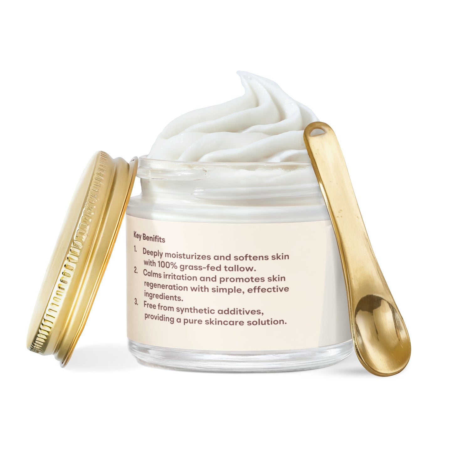 Whipped Grass-Fed Tallow Balm with Vanilla Bean